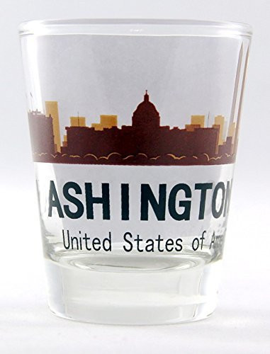 Washington D_C_ Sunset Skyline Shot Glass