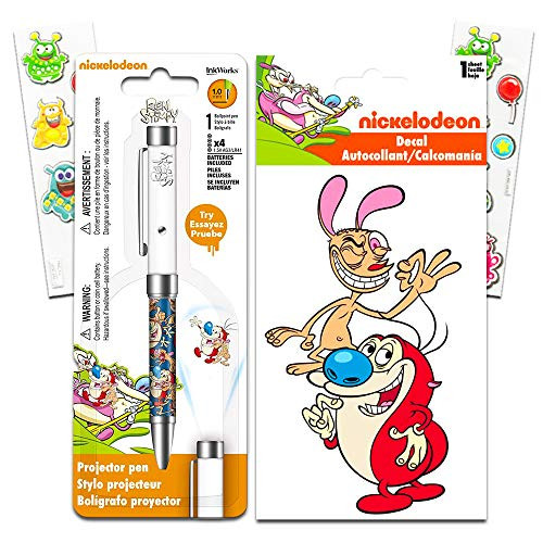 InkWorks Ren and Stimpy Projector Pen Set with Sticker Decal Ren and Stimpy Office Supplies Merchandise InkWorks Ren and Stimpy Projector Pen Set with Sticker Decal Ren and Stimpy Office Supplies Merchandise