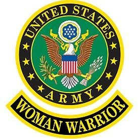 United States Army Woman Warrior - Embroidered Patches Premium Quality Iron On Patch - 3_625