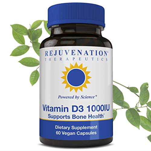 Rejuvenation Therapeutics - Vitamin D3 1000IU Supports Bone Health 60 Vegan Capsules