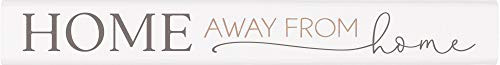 P_ Graham Dunn Home Away from Classic White 10 x 1_5 Pine Wood Decorative Tabletop Stick Sign P_ Graham Dunn Home Away from Classic White 10 x 1_5 Pine Wood Decorative Tabletop Stick Sign