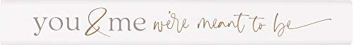 P_ Graham Dunn You and Me Classic White 10 x 1_5 Pine Wood Decorative Tabletop Stick Sign