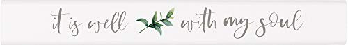 P_ Graham Dunn Well with Soul Classic White 10 x 1_5 Pine Wood Decorative Tabletop Stick Sign P_ Graham Dunn Well with Soul Classic White 10 x 1_5 Pine Wood Decorative Tabletop Stick Sign