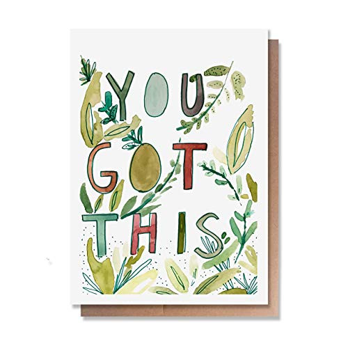 Wunderkid You Got This Graduation 2020 Card High school or College Graduate 1 Single Card Blank inside