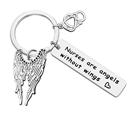 Nurse Keychain Gift Nurses are Angels Without Wings Keychain Nursing Graduation Gift Nurses Day Gift Gift for Nurse Doctor Medical Student Nurse Keychain Gift Nurses are Angels Without Wings Keychain Nursing Graduation Gift Nurses Day Gift Gift for Nurse Doctor Medical Student