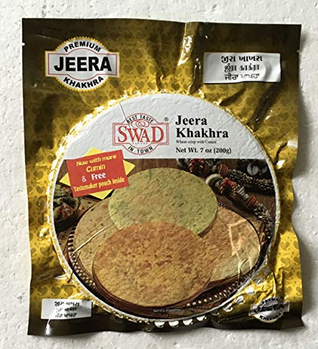 Swad All Natural Jeera Khakhra Wheat Crisp with Cumin - 200 Gram