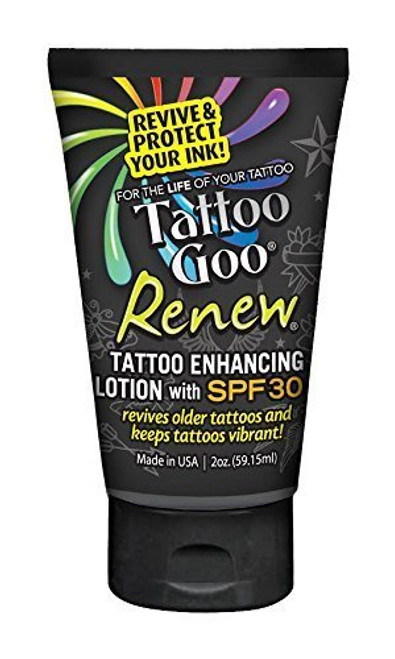 Tattoo Goo Renew Enhancing Lotion SPF 30 2 Ounce