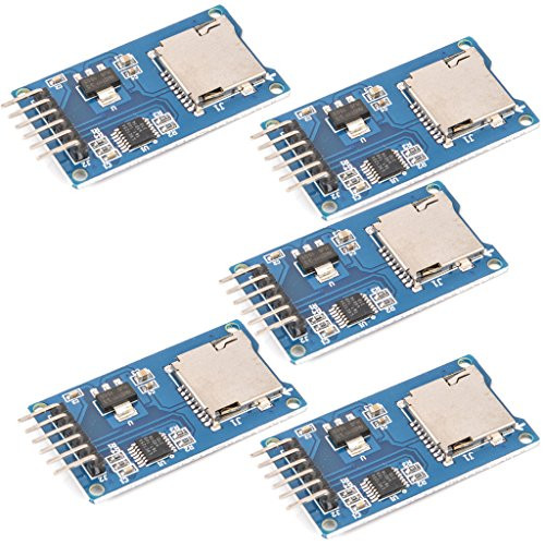 C_J_ SJOP 5PCS Micro SD Storage Board Mciro SD TF Card Memory Shield Module SPI For Arduino