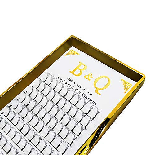 Premade Fans Eyelash Extensions 6D-C-0_07-16 Long Stem Premade Volume Eyelash Extensions 4D 6D Volume Lash Extensions Premade Volume Fans C D Pre made Lash Fans6D-C-0_0716 mm