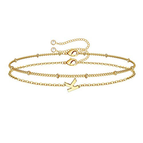 Dainty Gold Initial Bracelets for Women 14K Gold Plated Gold Bracelets Initial Bracelets for Women Teen Girls Jewelry Chain Bracelets for Girls Kids Toddler Little Girls Jewelry Gifts Letter K Dainty Gold Initial Bracelets for Women 14K Gold Plated Gold Bracelets Initial Bracelets for Women Teen Girls Jewelry Chain Bracelets for Girls Kids Toddler Little Girls Jewelry Gifts Letter K