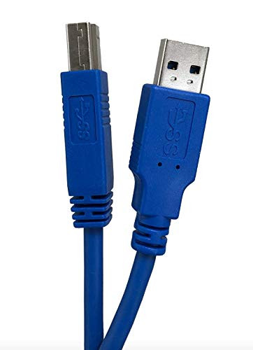 Micro Connectors E07-303AB-BL 3 Feet Superspeed USB 3_0 Cable Type A to B