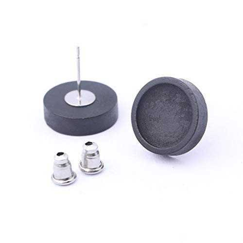 Reidgaller 40pcs Black Wood Cabochon Earring Settings 12mm Wooden Bezel Stud Earrings Tray Blanks DIY Jewelry Findings Reidgaller 40pcs Black Wood Cabochon Earring Settings 12mm Wooden Bezel Stud Earrings Tray Blanks DIY Jewelry Findings