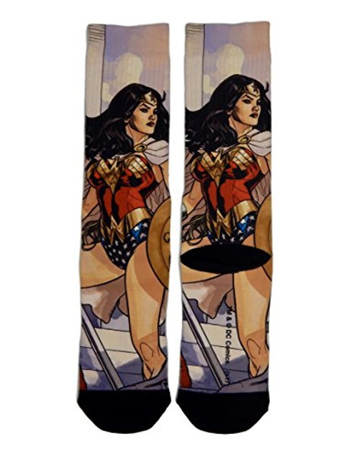 DC Comics Wonder Woman Sublimated Adult Socks DC Comics Wonder Woman Sublimated Adult Socks