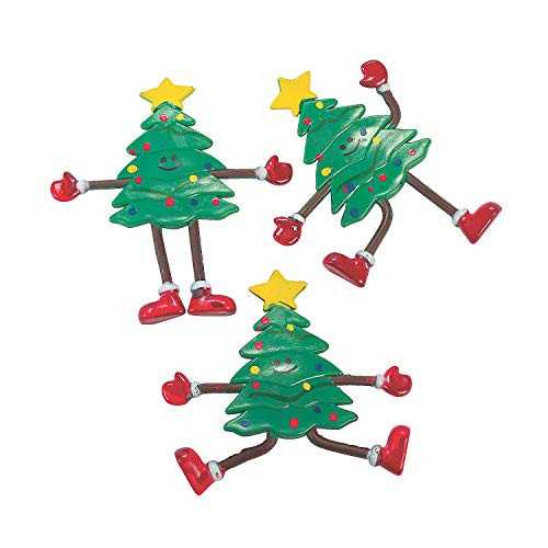 Fun Express - Bendable Christmas Tree for Christmas - Toys - Character Toys - Bendables - Christmas - 12 Pieces