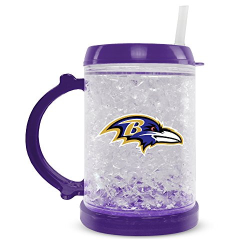 NFL Baltimore Ravens 8oz Junior Crystal Freezer Mug with Lid and Straw NFL Baltimore Ravens 8oz Junior Crystal Freezer Mug with Lid and Straw