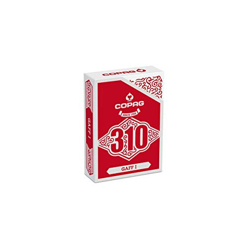 Copag 310 Slimline Gaff 1 Premium Magic Trick Playing Card Deck - RedBlue Poker Size Regular Index True Linen B9 Finish