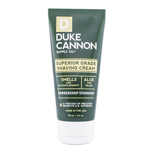 Duke Cannon Mens Superior Grade Shaving Cream Travel Size 2 oz - Aluminum-free Dye-free Paraben-free