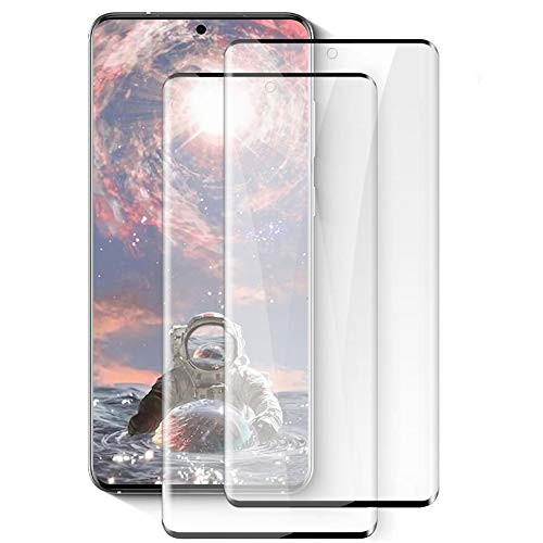 Galaxy S20 Plus Screen Protector Tempered Glass 2 Pack 3D Full Covered Fingerprint Sensor Anti-Bubble Case Friendly Glass Protector for Samsung Galaxy S20 Plus
