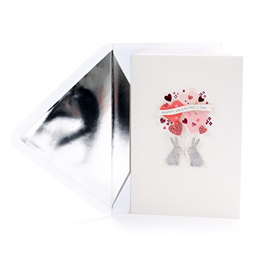 Hallmark Signature Valentine's Day Greeting Card for Someone Special (Bunnies with Hearts)