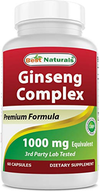Best Naturals Ginseng Complex 1000 mg 60 Capsules Best Naturals Ginseng Complex 1000 mg 60 Capsules