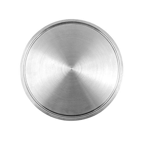 QWORK 4 End Cap Sanitary Fittings Clamp 304 Stainless Steel fits Tri-Clamp Ferrule Flange