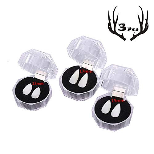 Rich Boxer 3 Pairs Vampire Teeth Dentures Fangs Horror False Teeth Cosplay Props Halloween Party Costume Props Party13mm 15mm 17mm