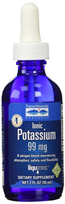 Trace Minerals Research Liquid Ionic Potassium Supplement 2 Ounce Trace Minerals Research Liquid Ionic Potassium Supplement 2 Ounce