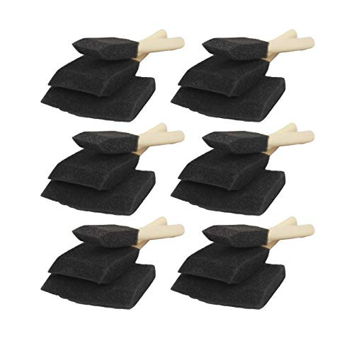 Set of 18 Project Partners Foam Paint Brush with Wooden Handle