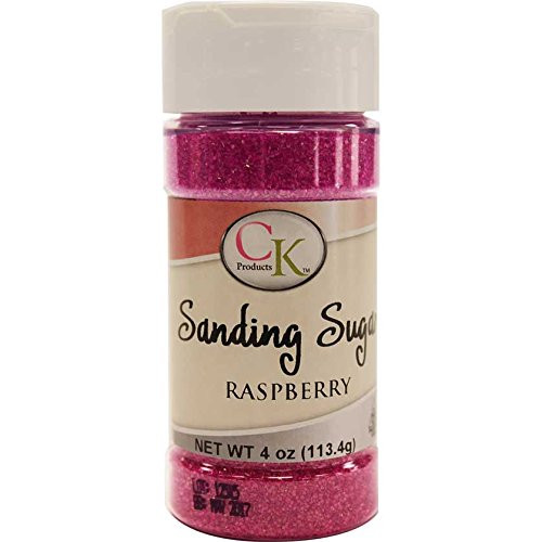 CK Products 78-50514 Cake Decorating Sanding Sugar Bottle, 4 oz, Raspberry