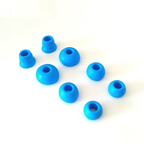 8pcs Replacement Silicone Eartips Earbuds Eargels for Beats by dr dre Powerbeats 2 Wireless Stereo Earphones (Blue)
