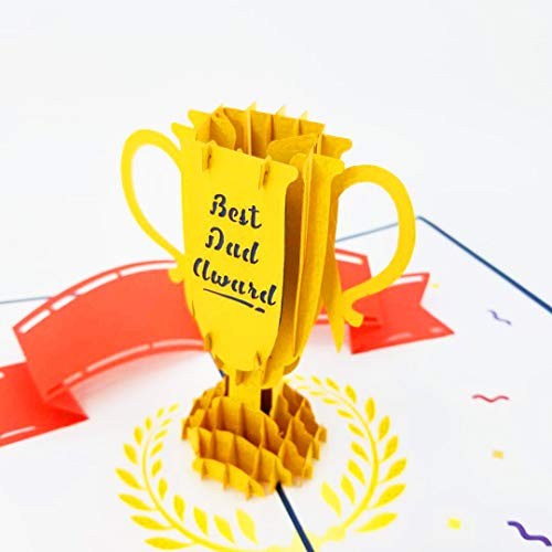 Best Dad Ever 3D Pop Up Card for Fathers Day Dads Day Happy Fathers Day Card Dads Birthday Fathers Birthday Best Dad Award Pop Card Express Best Dad Ever 3D Pop Up Card for Fathers Day Dads Day Happy Fathers Day Card Dads Birthday Fathers Birthday Best Dad Award Pop Card Express