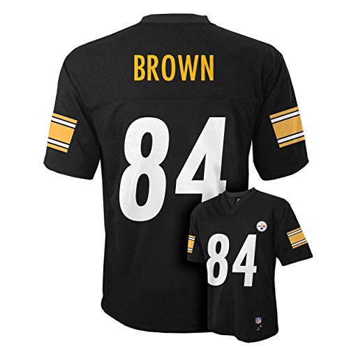 Outerstuff Antonio Brown Pittsburgh Steelers 84 Black Infants Home Mid Tier Jersey 12 Months