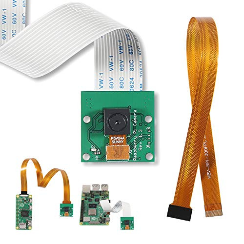 ALAMSCN RPi Camera 5MP 1080p OV5647 Sensor Video Webcam Camera Module for Raspberry Pi Model ABB Pi 2 3 3B Pi 4 for Raspberry Pi Zero ZeroZero W
