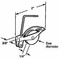 Slide-Co 11118 Sliding Screen Door Roller, 2-Pack