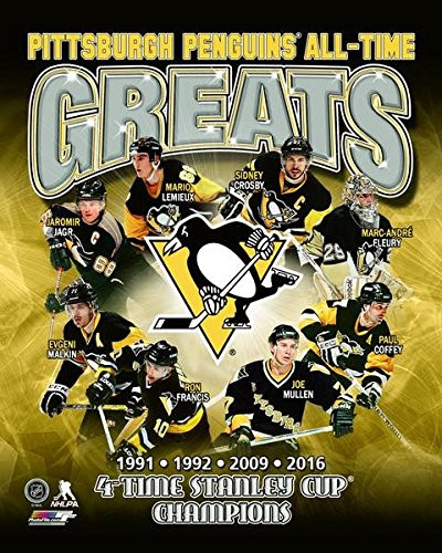 NHL Pittsburgh Penguins All Time Greats Composite Photo Size 8 x 10