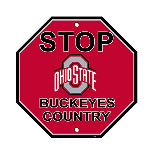 Fremont Die NCAA Ohio State Buckeyes Team Sign 12 x 12 Stop Sign Fremont Die NCAA Ohio State Buckeyes Team Sign 12 x 12 Stop Sign