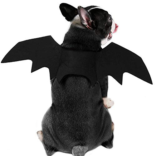 RYPET Dog Bat Costume - Halloween Pet Costume Bat Wings Cosplay Dog Costume Cat Costume for Party S