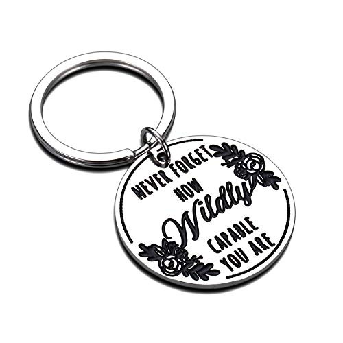 Inspirational Keychain Birthday Christmas Gifts for Best Friend Boy Girl Thank You Appreciation Gift for Women Men Coworker Companion Graduation Gift Keyring for Daughter Son from Mom Dad Thanksgiving