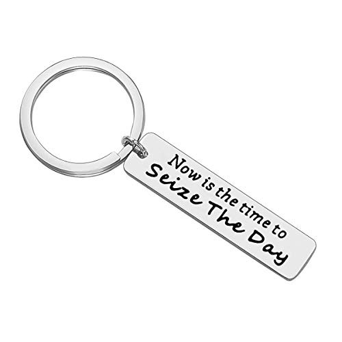 Encouragement Keychain Musical Theatre Gifts Motivational Quote Keychain Inspirational Jewelry for Women Men Girls Teens Birthday Graduation Gift Now is The Time to Seize The Day Keychain Encouragement Keychain Musical Theatre Gifts Motivational Quote Keychain Inspirational Jewelry for Women Men Girls Teens Birthday Graduation Gift Now is The Time to Seize The Day Keychain