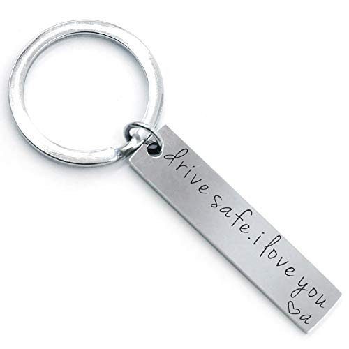 Drive Safe Keychain Drive Safe I Love You Key Chain Gifts for Dad Husband Boyfriend Gifts for Fathers day Birthday Gifts Valentines Day Gifts alphabet A Drive Safe Keychain Drive Safe I Love You Key Chain Gifts for Dad Husband Boyfriend Gifts for Fathers day Birthday Gifts Valentines Day Gifts alphabet A