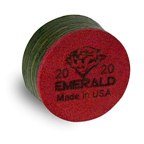 TigerProducts Tiger Emerald Laminated Billiard Pool CUE TIP 1 pc - 13 or 14 mm 14 mm
