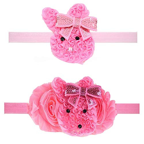 2Pcs Easter Baby Headband Bunny Ear HairBand Easter Gift FHJ1 D