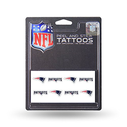 NFL New England Patriots Face Tattoos, 8-Piece Set