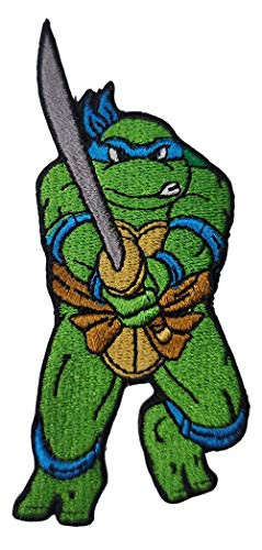 Leonardo - 1980s TMNT Iron On Patch