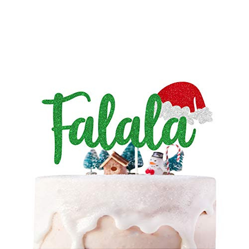 Fa La La La Christmas Cake Topper Xmas Baby ShowerMerry Christmas Party DecorationsHoliday Cake Decor