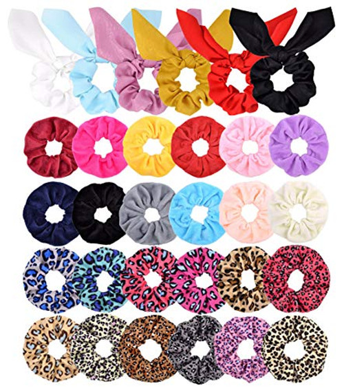 Hair Scrunchies Velvet Elastic Hair Bands Scrunchy Hair Ties Ropes Scrunchie for Women or Girls Hair Accessories 081-30Pcs Hair Scrunchies Velvet Elastic Hair Bands Scrunchy Hair Ties Ropes Scrunchie for Women or Girls Hair Accessories 081-30Pcs