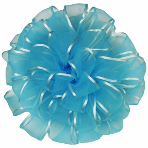Offray Wired Edge Arabesque Craft Ribbon, 1 1/2-Inch x 9-Feet, Turquoise