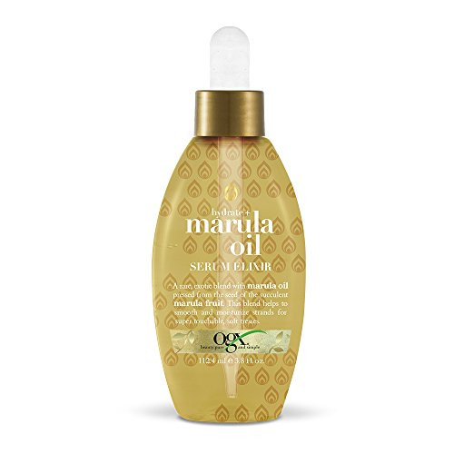OGX Hydrate + Marula Oil Serum Elixir with Dropper, 3.8 Ounce Bottle OGX Hydrate + Marula Oil Serum Elixir with Dropper, 3.8 Ounce Bottle