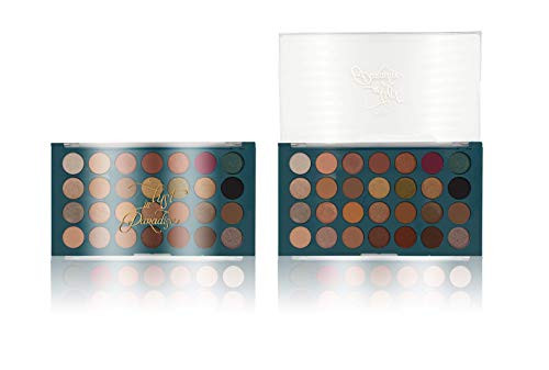 Ccolor Lust In Paradise - 28 Color Eyeshadow Palette - Highly Pigmented - Professional Formulation - Transparent Cover - Neutral Cool Warm Brown Bronze Colors Smokey Eye - Makeup Palette