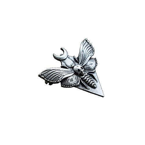 SanLan Deaths Head Hawkmoth Moth Brooch Deaths-Head Hawkmoth Gothic Halloween brooches Jewelry